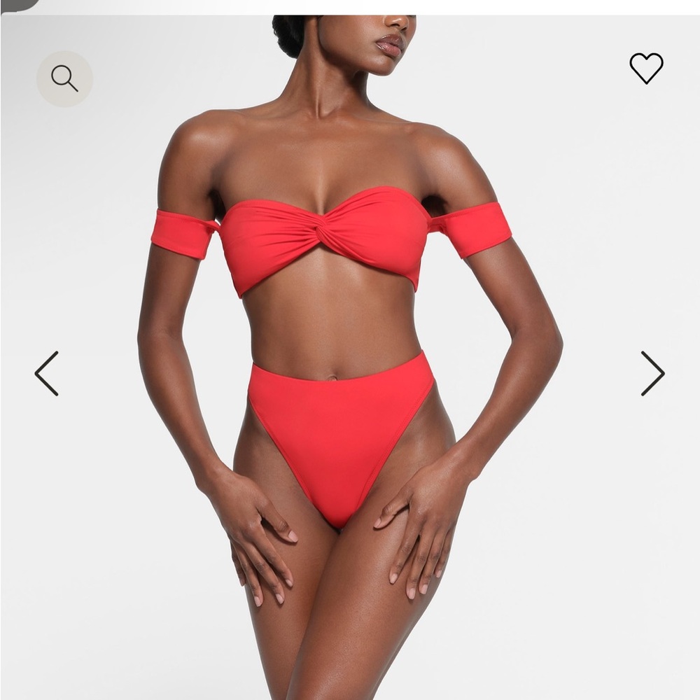Sw59. Skims recycled swim NWT RUBY OFF THE SHOULDER BIKINI TOP xl ❣️